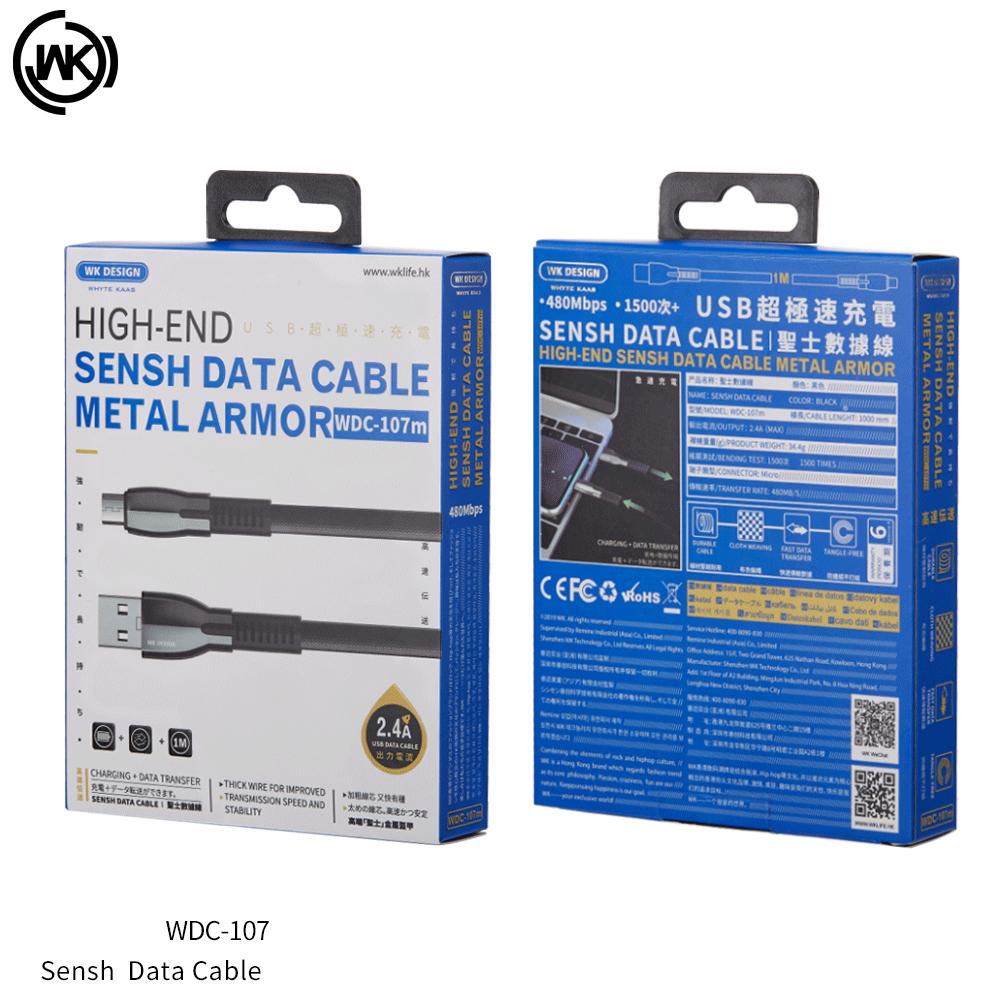 WK WDC-107M SENSH 2.4A DATA CABLE - Blue