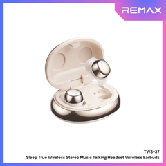 REMAX - TWS-37 Sleep True Wireless Stereo Music Talking WIreless Earbuds - Beige
