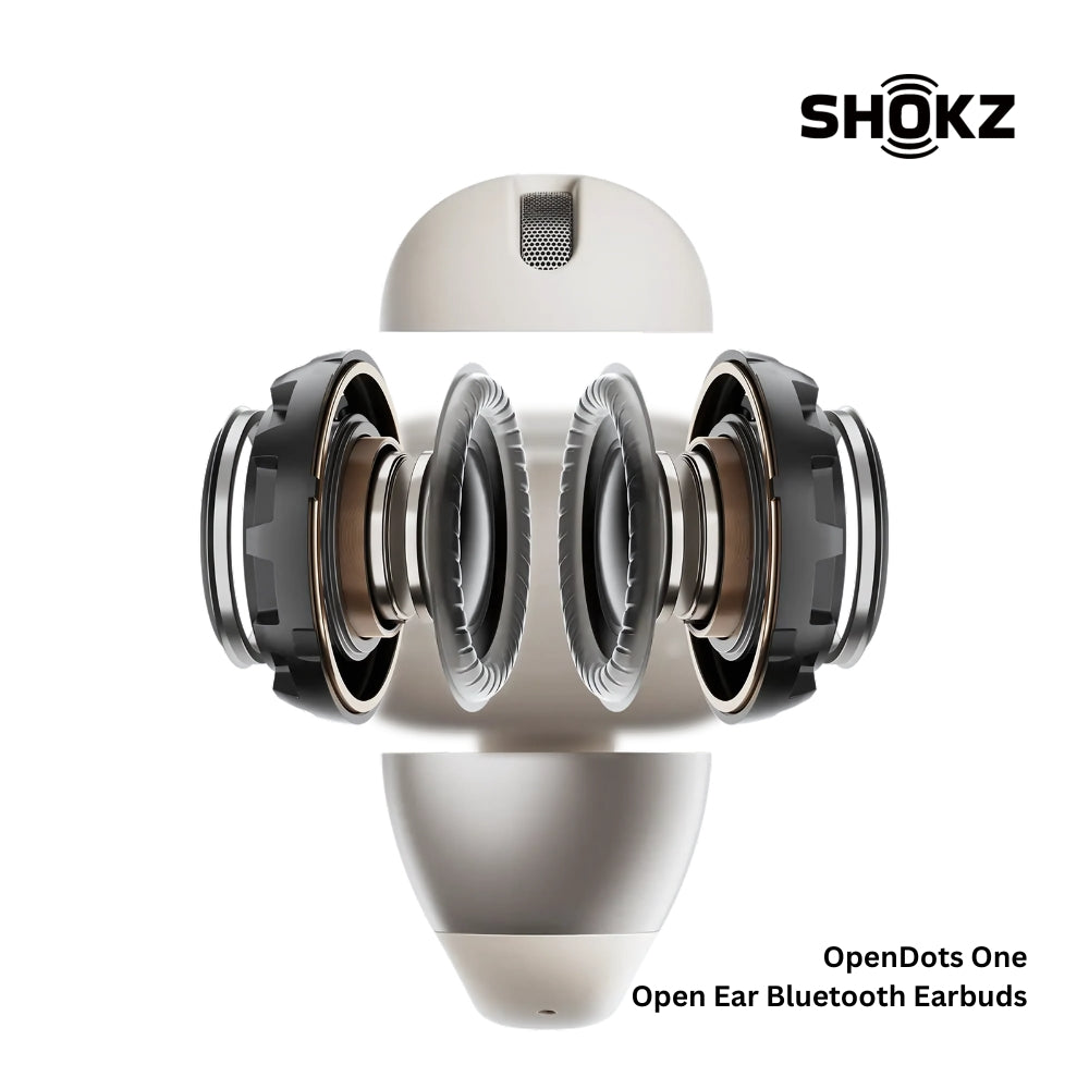 SHOKZ - OPENDOTS ONE Open Ear Bluetooth Earbuds - Grey