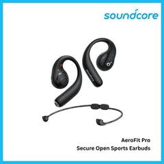 ANKER - SOUNDCORE AEROFIT PRO Open-Ear Wireless Earbuds - Black
