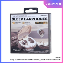 REMAX - TWS-37 Sleep True Wireless Stereo Music Talking WIreless Earbuds - Beige