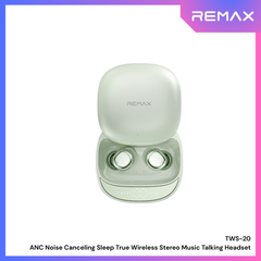 REMAX - TWS-20 ANC Noise Canceling Sleep True Wireless Stereo Music Talking Wireless Earbuds - Green