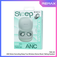 REMAX - TWS-20 ANC Noise Canceling Sleep True Wireless Stereo Music Talking Wireless Earbuds - Green