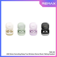 REMAX - TWS-20 ANC Noise Canceling Sleep True Wireless Stereo Music Talking Wireless Earbuds - Beige
