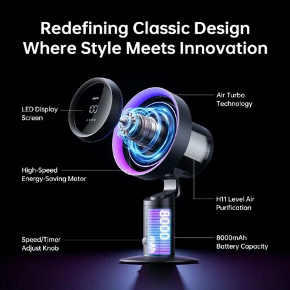 JisuLife - Table Fan Pro 3 ( 10,000mAh ) - Dark Grey