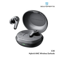 Soundpeats - C30 Hybrid ANC Wireless Earbuds - Black