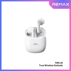 REMAX TWS-19 Marshmallow Series Wireless Bluetooth Earbuds - White