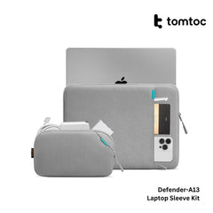 Tomtoc - Defender-A13 Laptop Sleeve Kit ( 14 Inch ) - Dark Grey