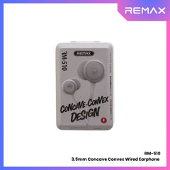 REMAX - RM-510 Concave Convex 3.5mm Wired Earphone - White