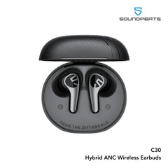 Soundpeats - C30 Hybrid ANC Wireless Earbuds - Black