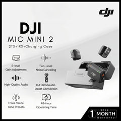 DJI - Mic Mini 2 (2 TX + 1 RX + Charging Case)