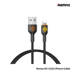 REMAX RC-C 121 A-L Moka Series 2.4A Glowing Fast Charging Lightning Data Cable(Purple)