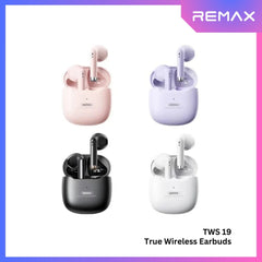 REMAX TWS-19 Marshmallow Series Wireless Bluetooth Earbuds - White