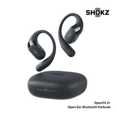 SHOKZ - OPENFIT 2+ Open Ear Bluetooth Earbuds - Black