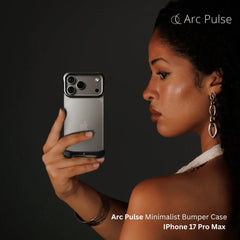 Arc Pulse - Minimalist Bumper Case For iPhone 17 Pro Max - Graphite