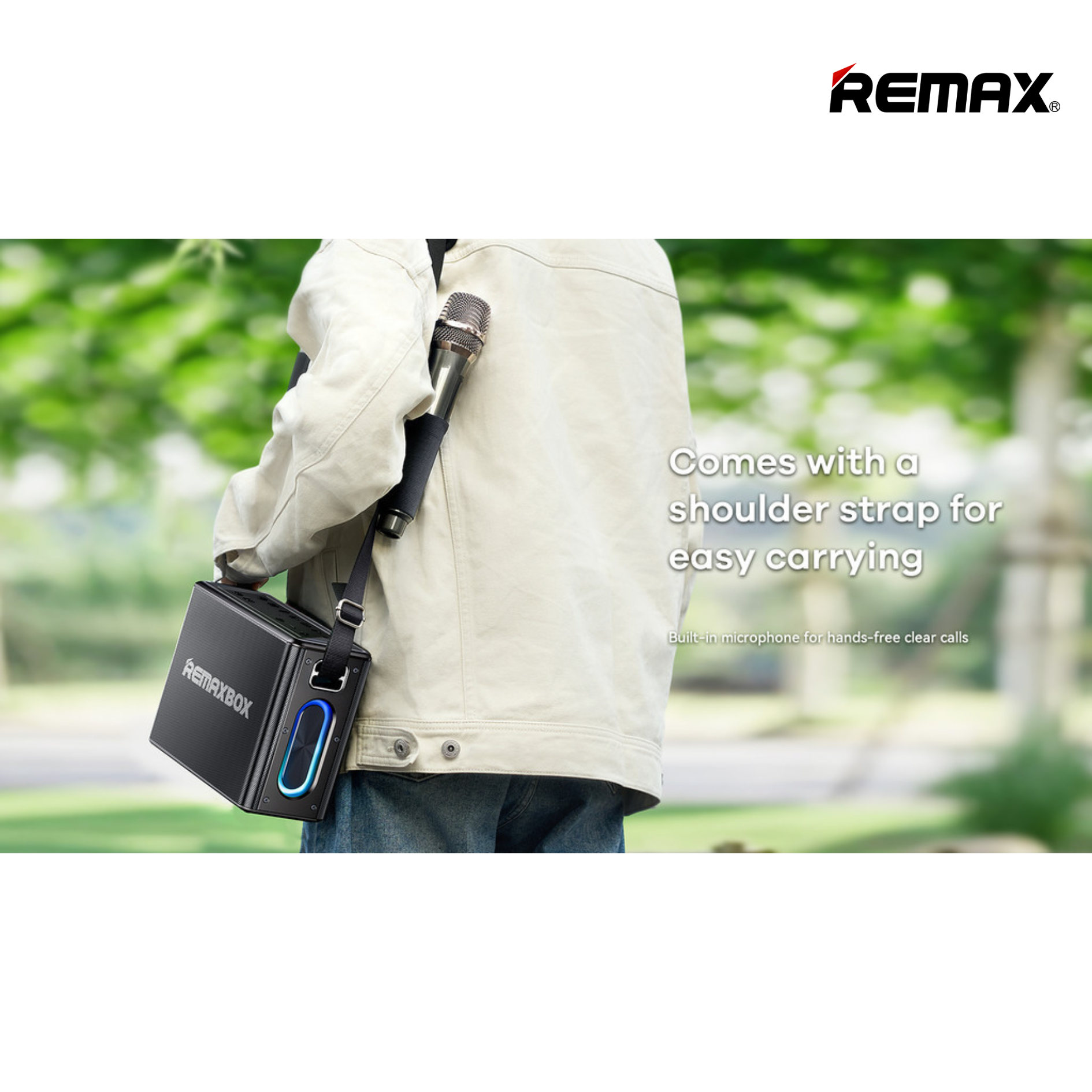 Remax RB-M51 5.4 Chenyie Series Portable Wireless Speaker With Light (120W) - Silver