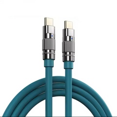 REMAX RC-C055 C-C WEFON SERIES 100W ZINC-ALLOY ELASTIC DATA CABLE WITH LIGHT TYPE C TO TYPE C