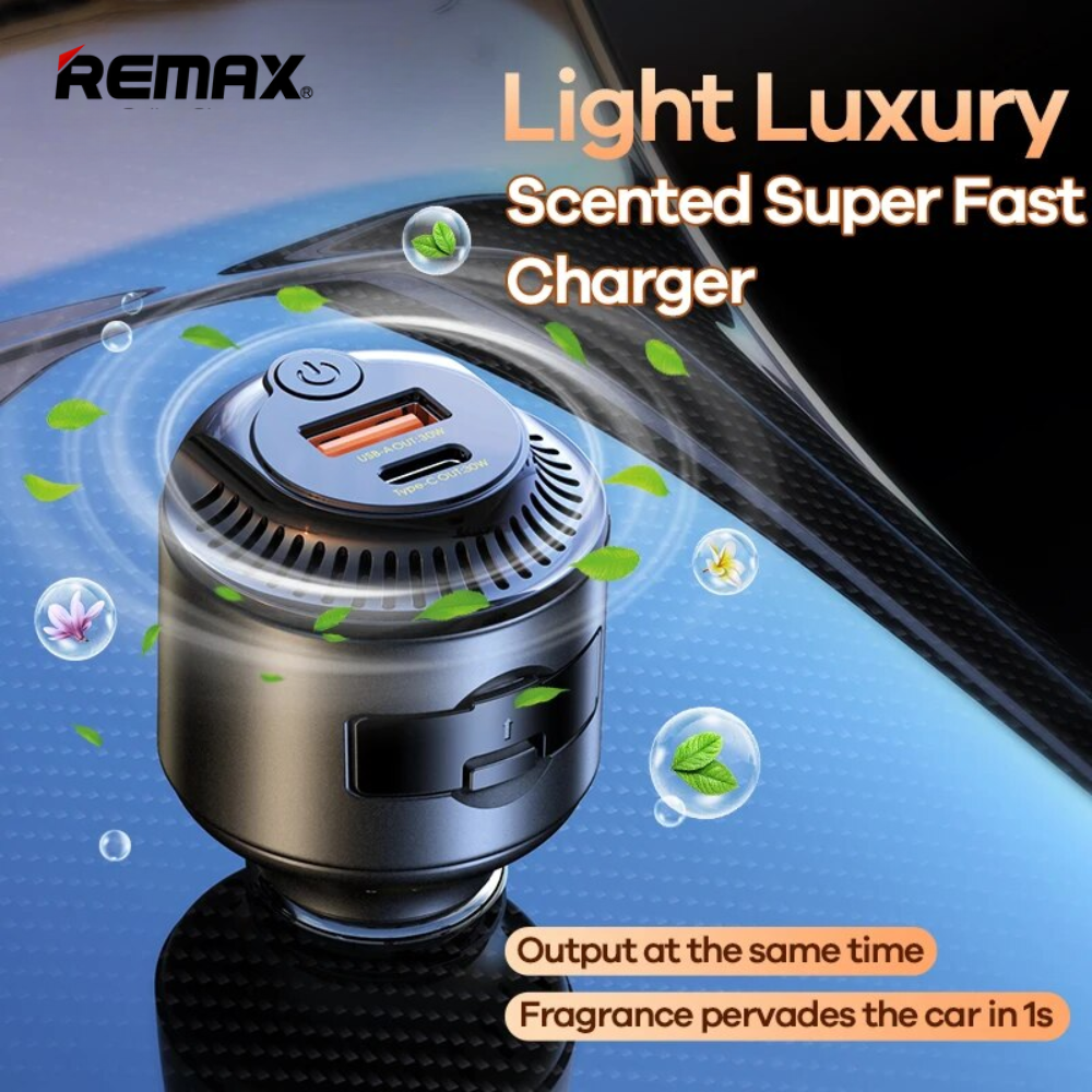 REMAX - RCC353 Yatoy Series 60W PD+QC Scented Car Charger - Black