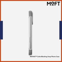 MOFT - MOVAS™ Color-Blocking Snap Phone Case For iPhone 17 Pro Max - Misty Cove + Cement