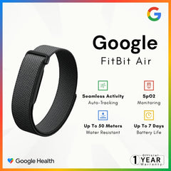 Google - FitBit Air - Black