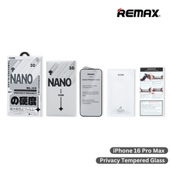 iPhone 16 Pro Max >> REMAX Privacy Tempered Glass Future Ultra-Soft Series - Light Grey