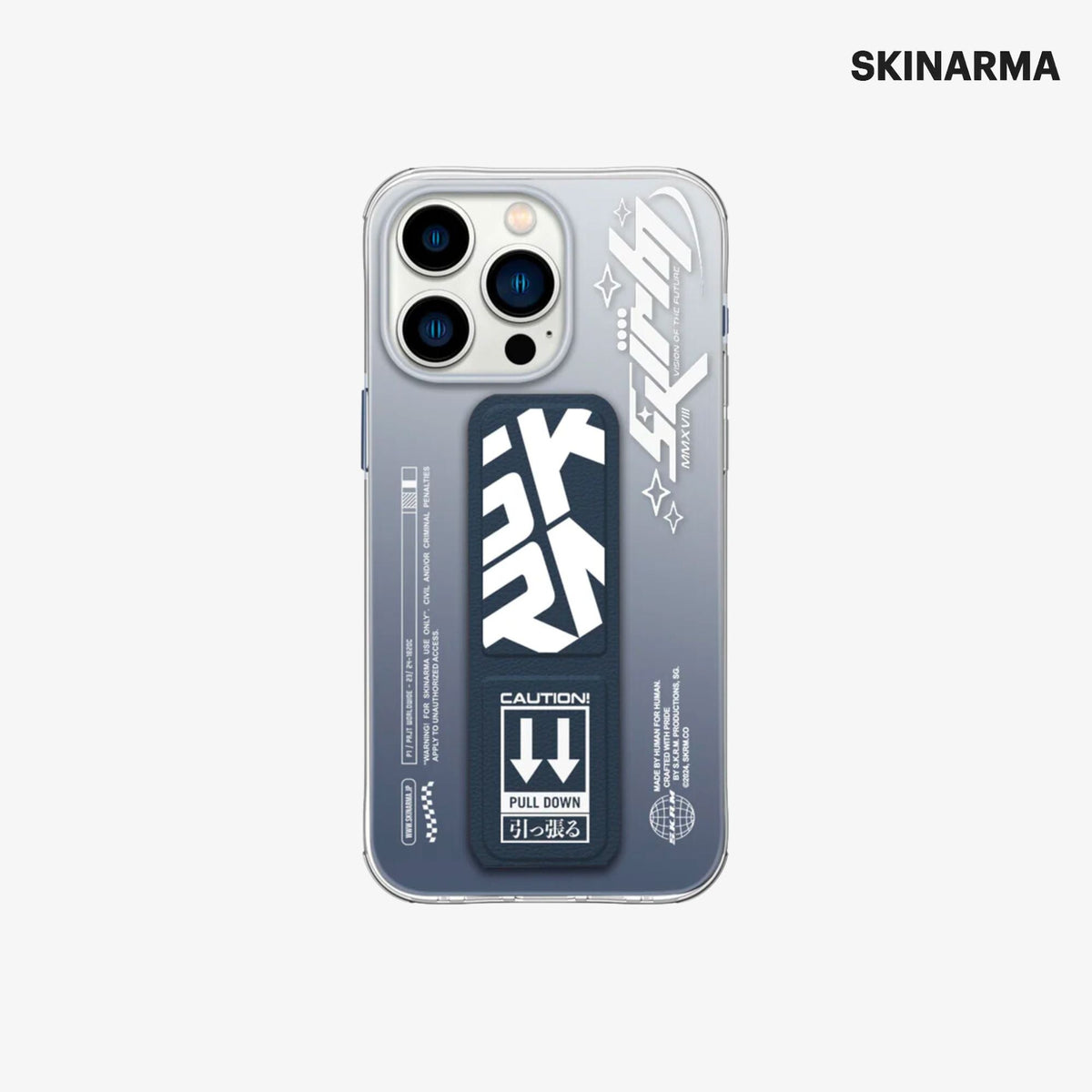 Skinarma iPhone 15 Pro COSMO Clear Case (Blue)