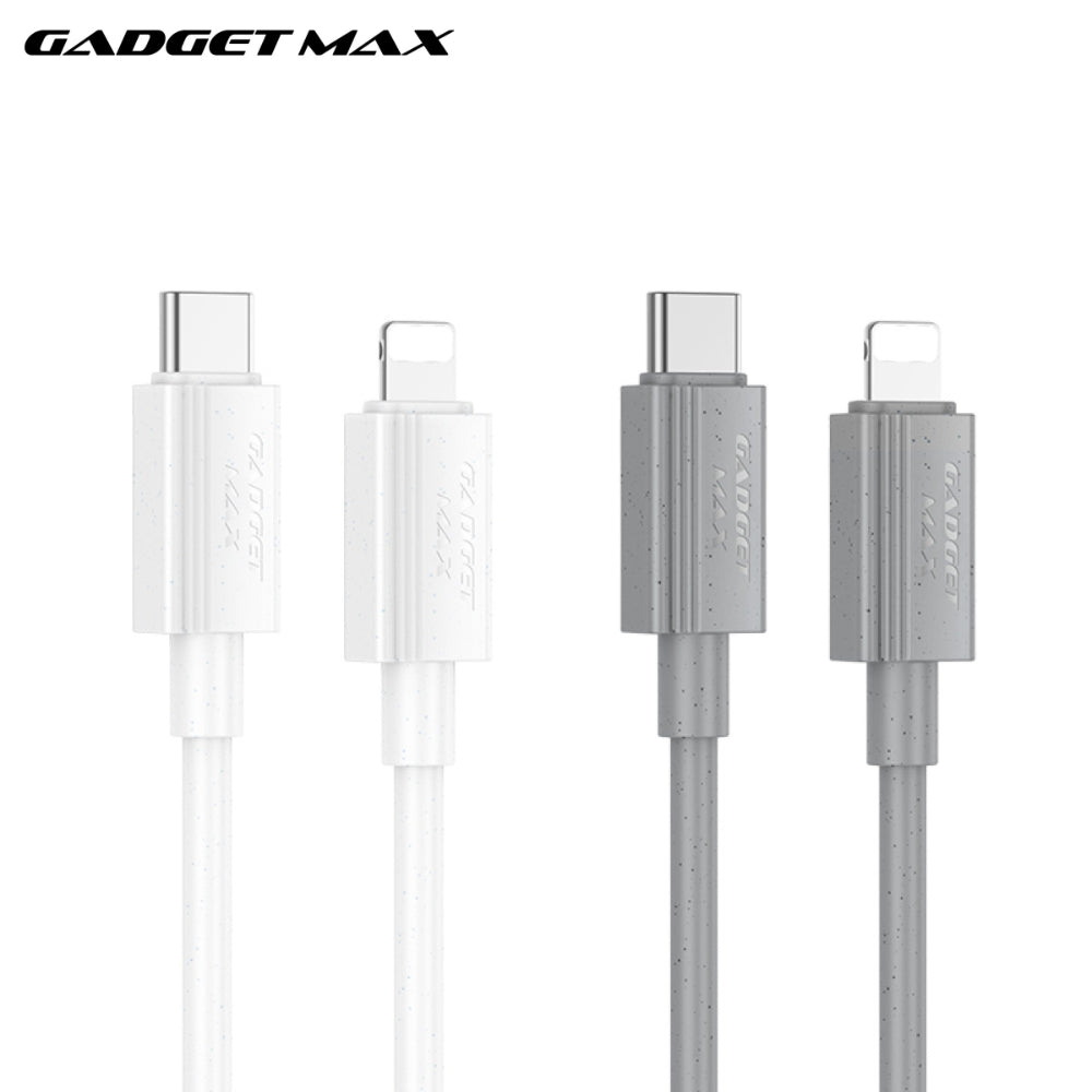 GADGET MAX - GX27 C-L TPE Series Type-C To Lightning Fast Charging Data Cable (27W) - White