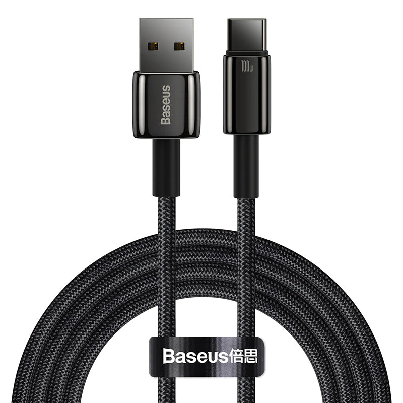 Baseus Tungsten Gold 100W Type-C Fast Chargin Data Cable (2M)