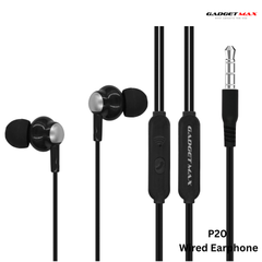 GADGET MAX - P20 3.5mm Wired Earphone - Black