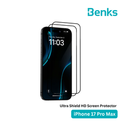 BENKS - Ultra Shield HD Screen Protector - IPhone 17 Pro Max ( Black )
