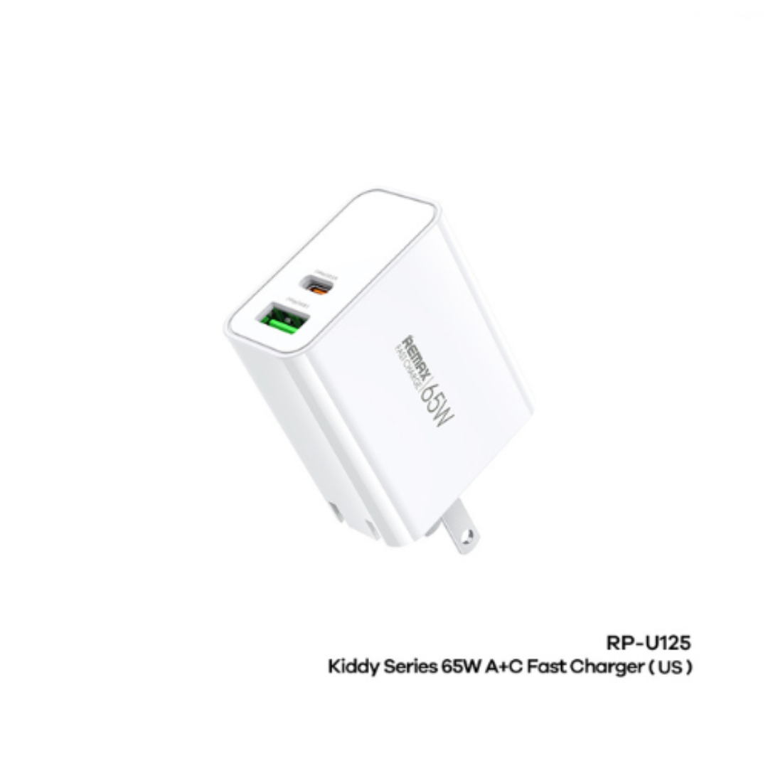 REMAX RP-U125 KIDDY SERIES 65W A+C FAST CHARGER(US) (209447)