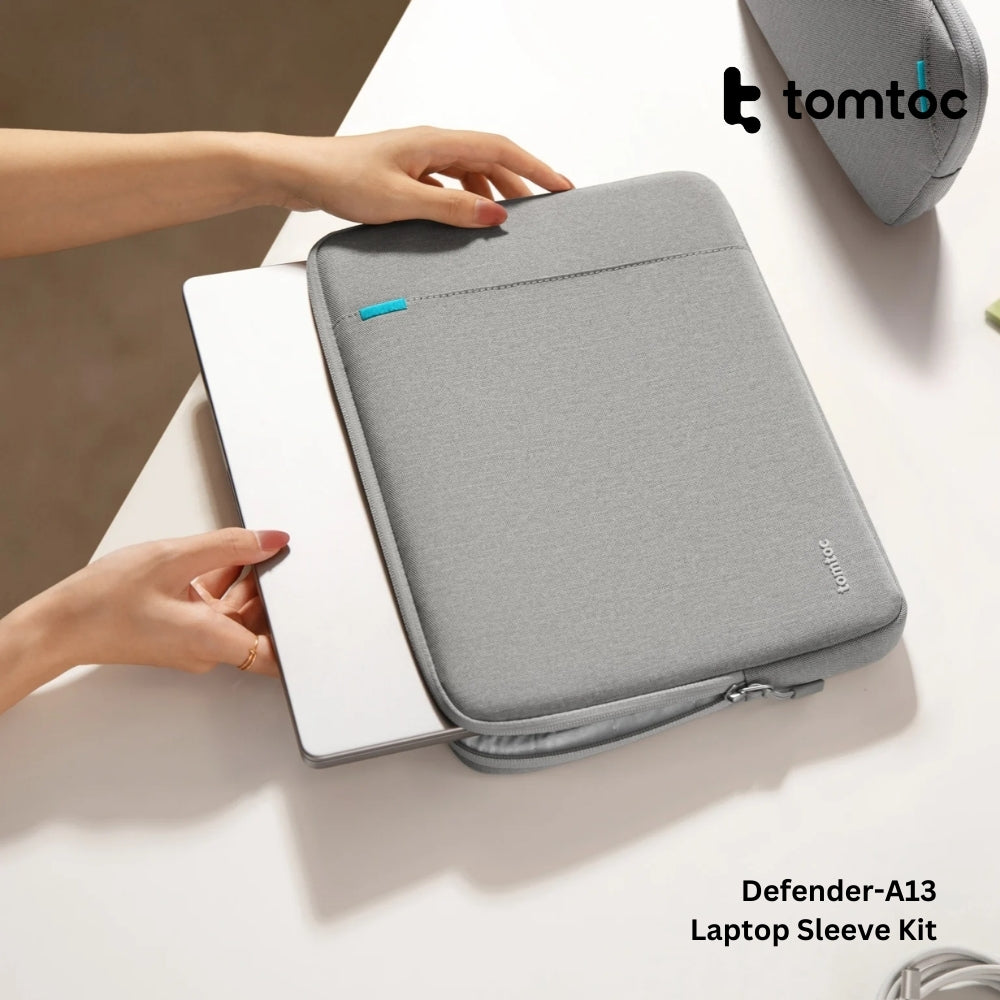 Tomtoc - Defender-A13 Laptop Sleeve Kit ( 14 Inch ) - Dark Grey