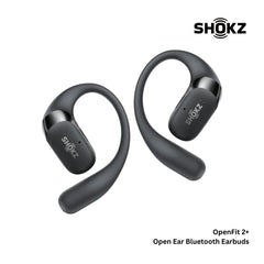 SHOKZ - OPENFIT 2+ Open Ear Bluetooth Earbuds - Black