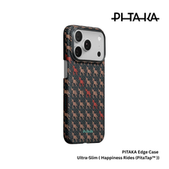 PITAKA - Happiness Rides ( Edge ) Case For iPhone 17 Pro Max (EBON KYLIN)