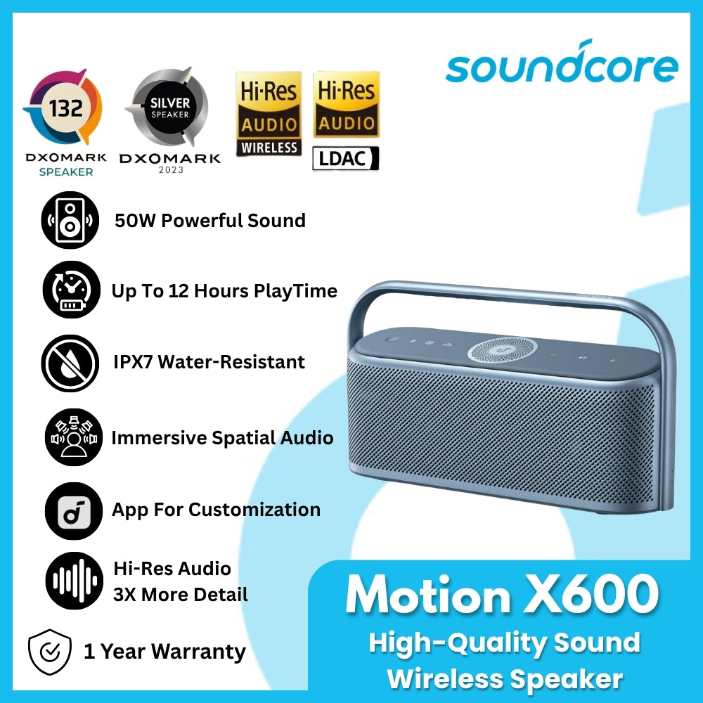 ANKER - SOUNDCORE Motion X600 Wireless Speaker - Black