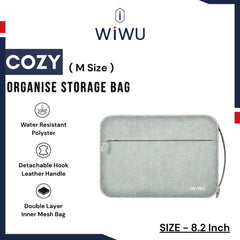 WIWU - GM-1811 Cozy Organise Storage Bag M Size ( 8.2") - Grey