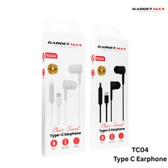 GADGET MAX - TC04 Type-C Wired Earphone - White