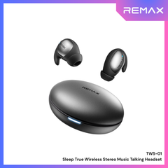 REMAX - TWS-01 Sleep True Wireless Stereo Music Talking WIreless Earbuds - Grey