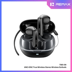 REMAX - TWS-09 ANC+ENC Stereo Bluetooth Wireless Earbuds - Black