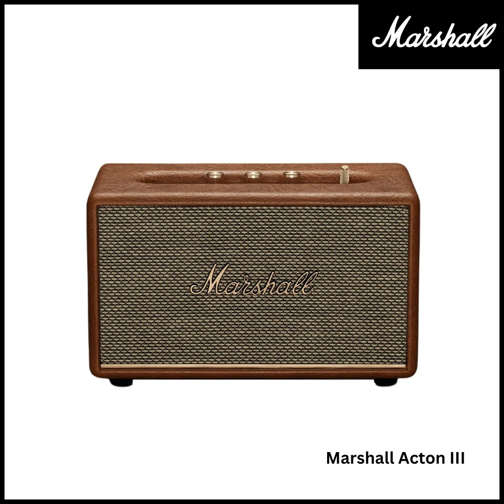 Marshall Acton 3 Bluetooth Speaker - Brown