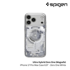 Spigen - Ultra Hybrid MagFit Zero One Case For iPhone 17 Pro Max - Zero One White