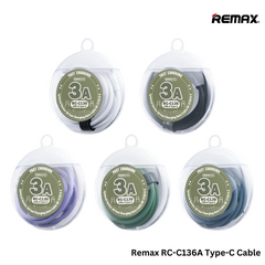 REMAX RC-C136A Lyoncal Series 3A Fast Charging data Cable for Type-C(Purple)