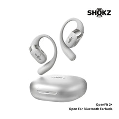 SHOKZ - OPENFIT 2+ Open Ear Bluetooth Earbuds - Grey