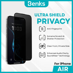BENKS - Ultra Shield Privacy Screen Protector - IPhone AIR