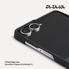 PITAKA - Ultra Slim ( Edge ) Case For Samsung Z Flip 8 - Black / Grey