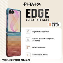 PITAKA - 2.0 CALIFORNIA DREAM 01 EDGE CASEFOR SAMSUNG Z FLIP 8 (FSFLIP8)