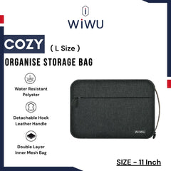 WIWU - GM-1814 Cozy Organise Storage Bag L Size ( 11") - Black