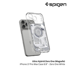 Spigen - Ultra Hybrid MagFit Zero One Case For iPhone 17 Pro Max - Zero One White