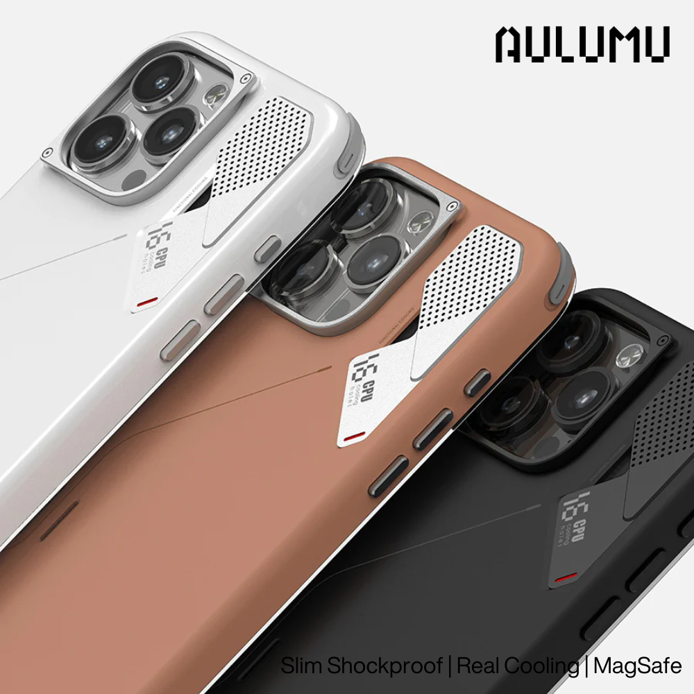 Aulumu A16 Slim Shockproof Case for iPhone 16 Pro Max Series | Real Cooling | MagSafe