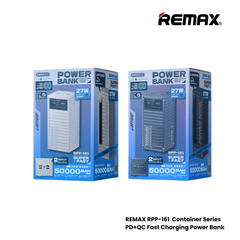 REMAX - RPP-161 Container Series 50000mAh PD+QC Power Bank (PD 27W+ QC22.5W) - Grey